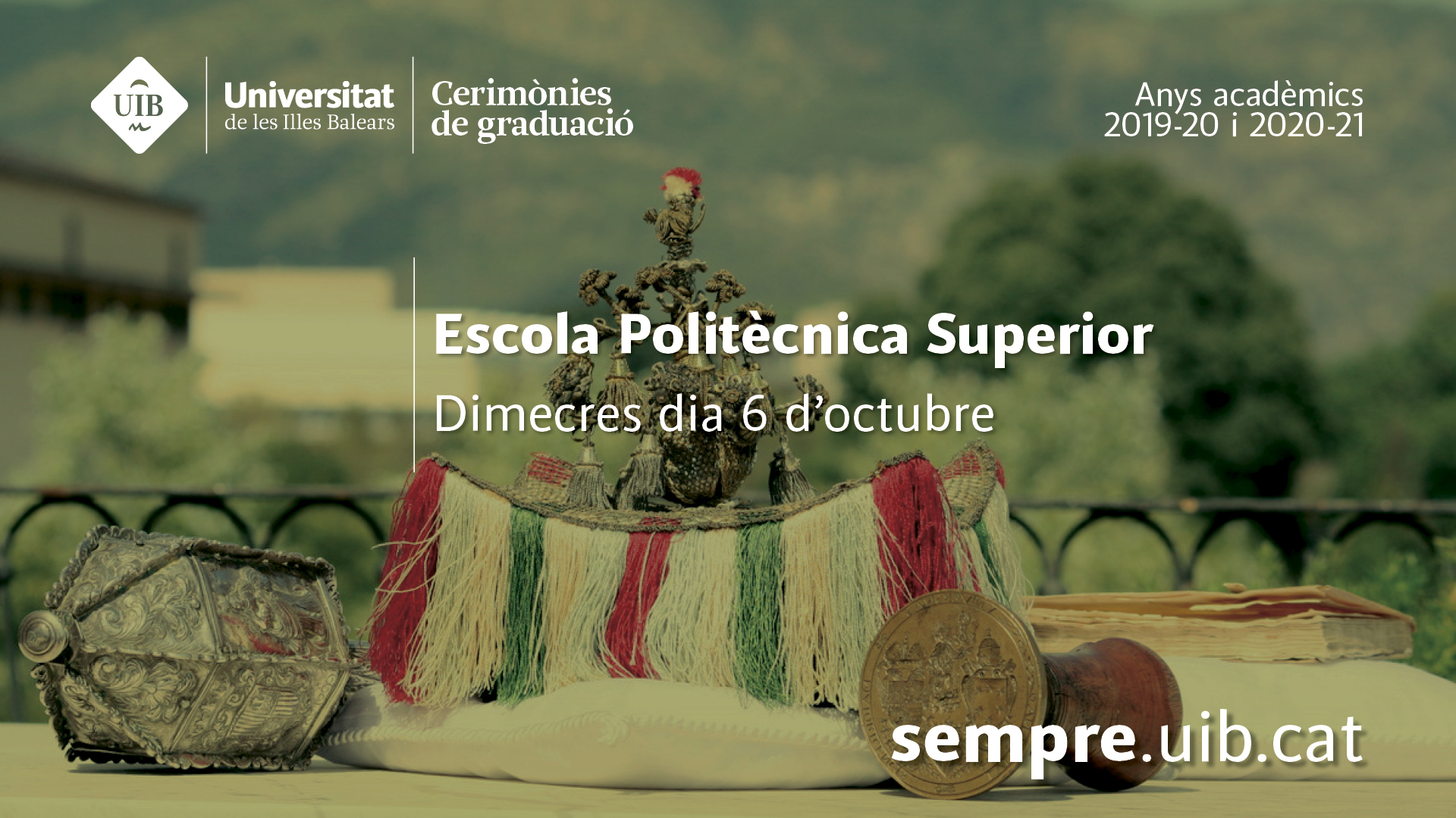 Cerimònia de graduació de l'Escola Politècnica Superior. Anys acadèmics 2019-20 i 2020-21