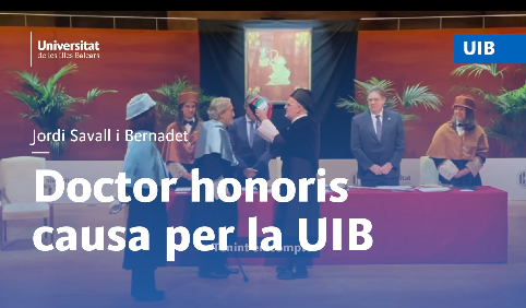 Jordi Savall i Bernadet, honorary doctor of UIB