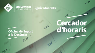 Oficina de Suport a la Docència. Cercador d'horaris.