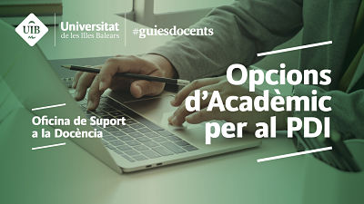 Oficina de Suport a la Docència. Opcions d'Acadèmic per al PDI.