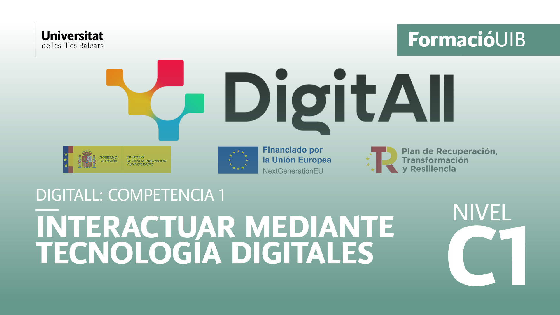 (Level C1) Introduction to interaction through digital technologies