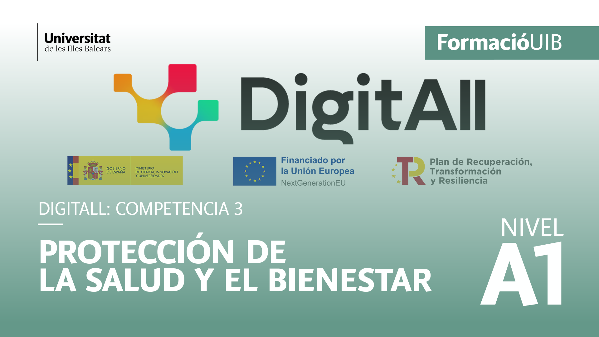 (Nivel A1) Introducción a la protección de la salud y del bienestar