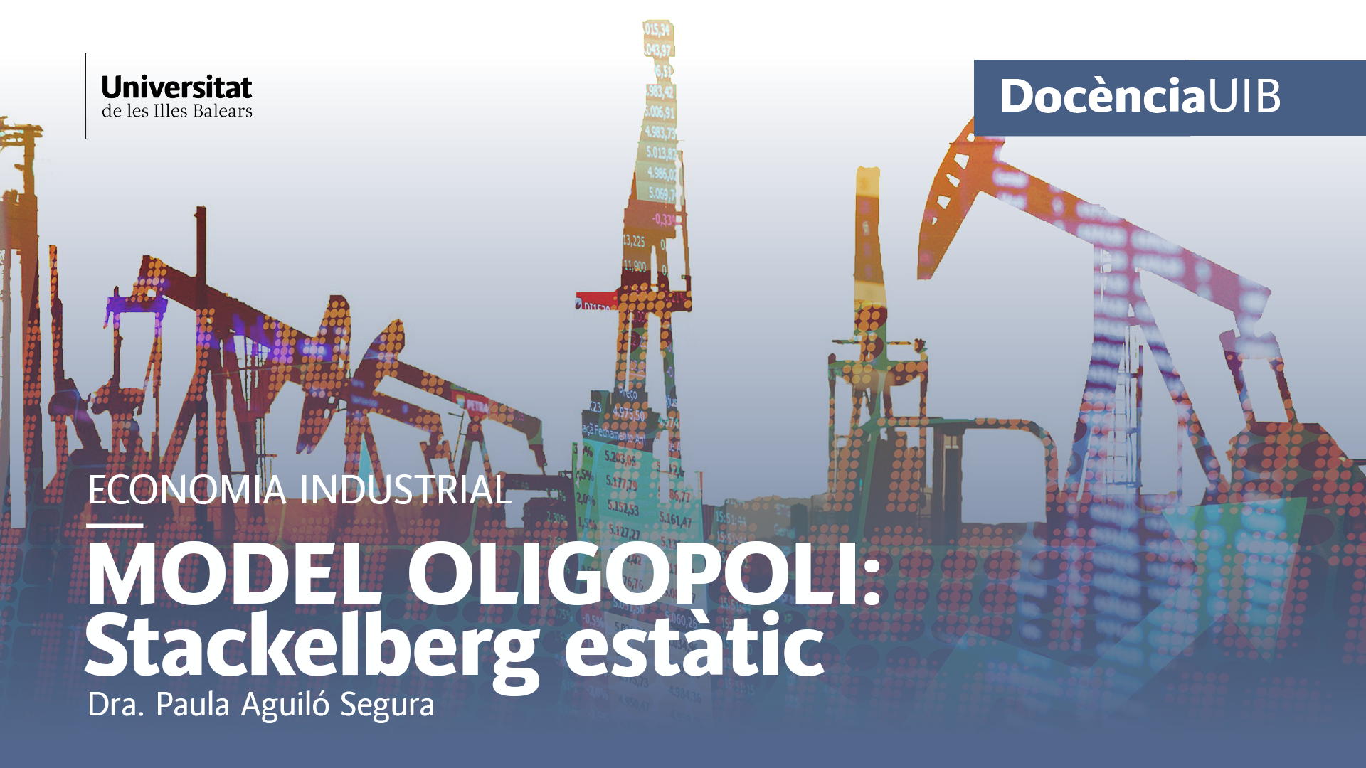 Industrial Economy. Static Stackelberg oligopoly model (III).