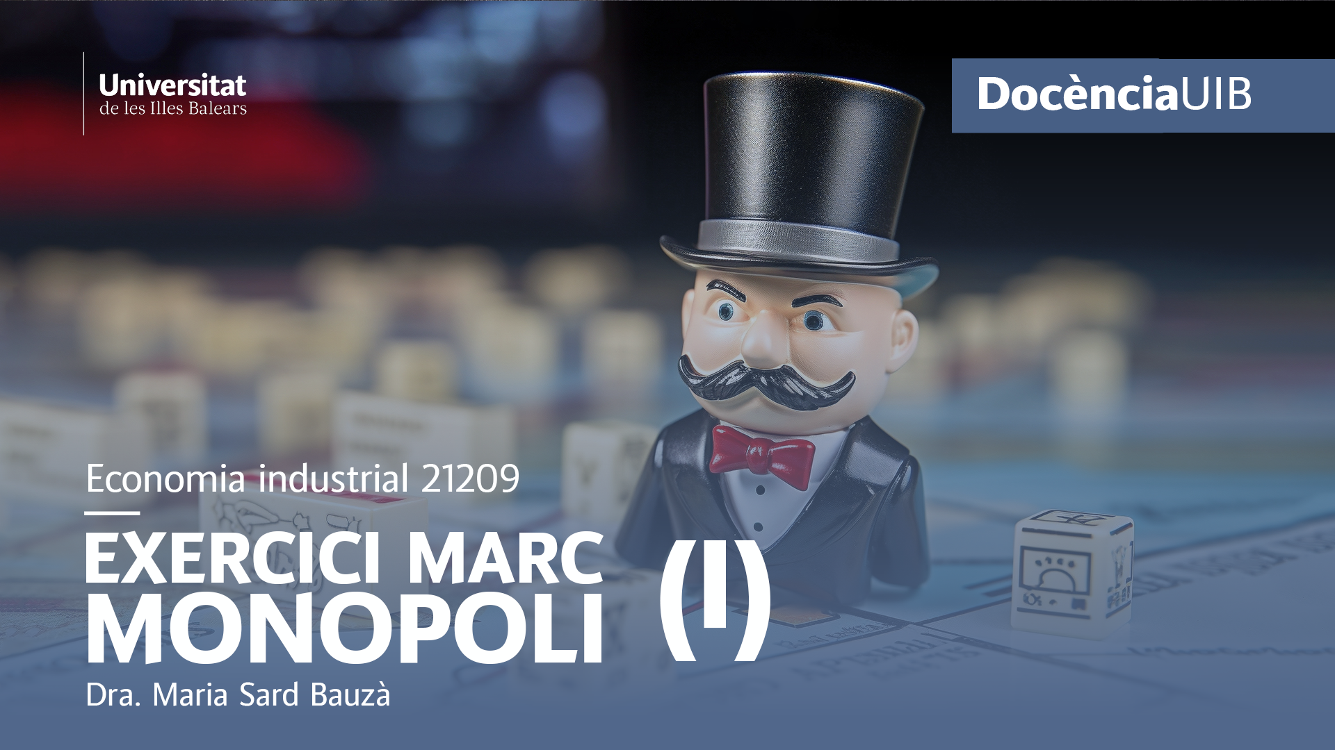 Industrial Economy. Framework exercise: Monopoly I